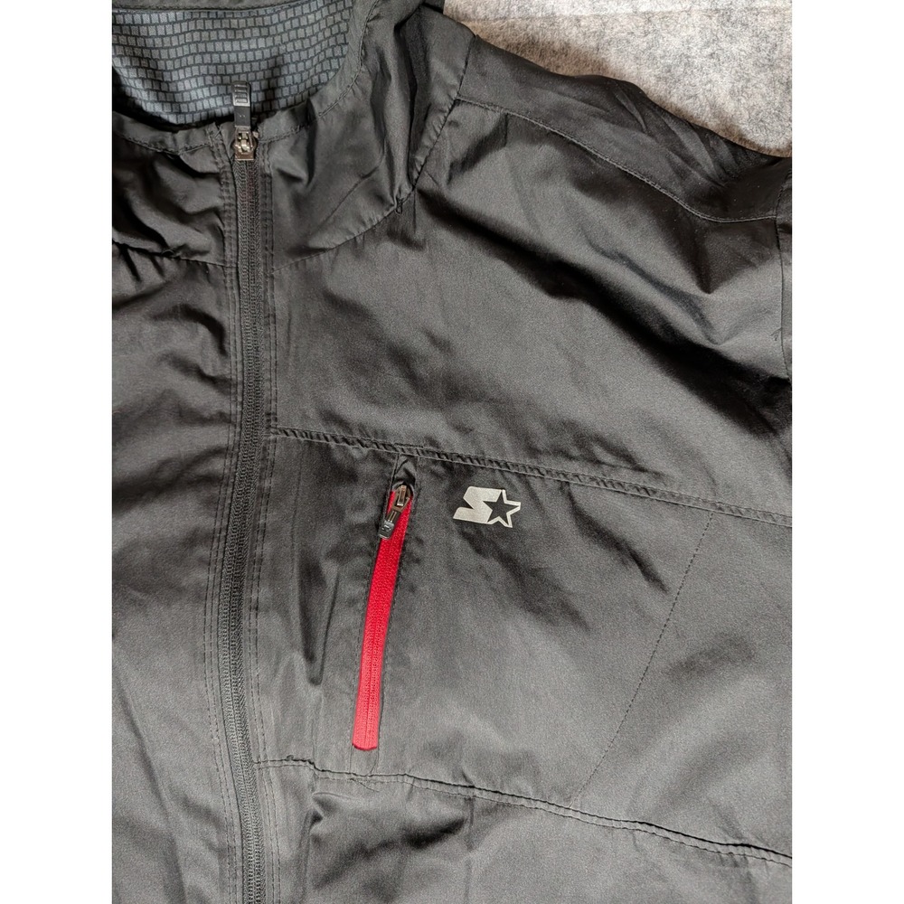 Starter Black Lightweight Full Zip Jacket Men's A… - image 7